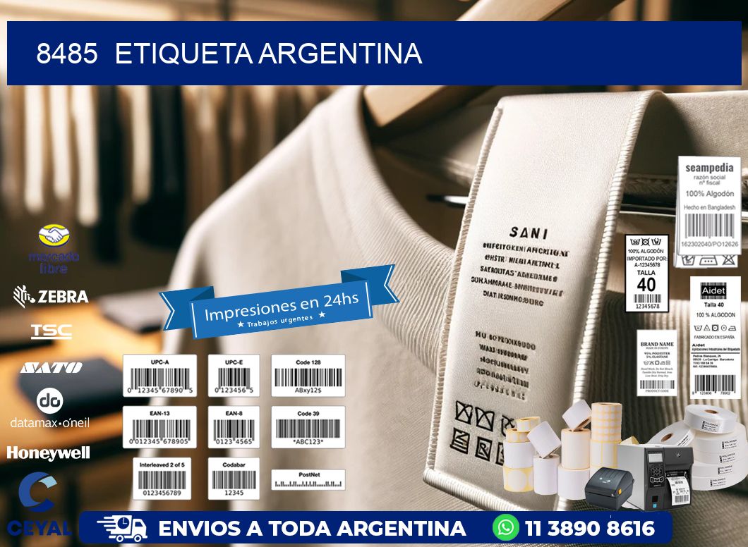 8485  ETIQUETA ARGENTINA