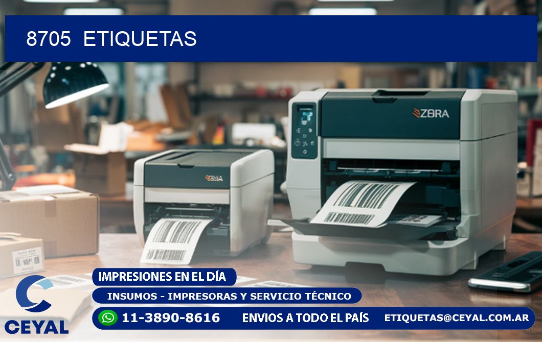 8705  ETIQUETAS