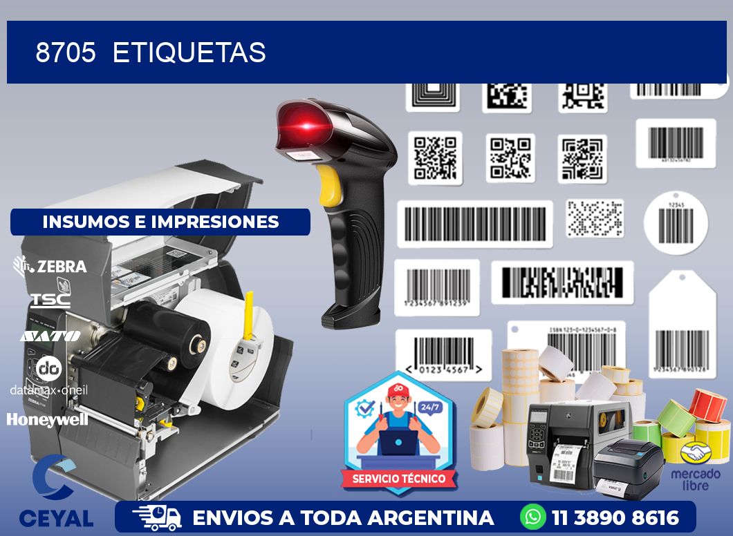 8705  ETIQUETAS