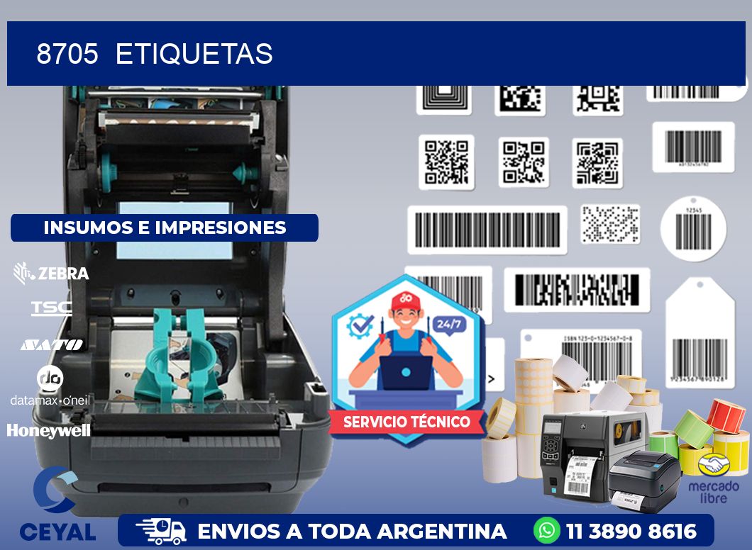 8705  ETIQUETAS
