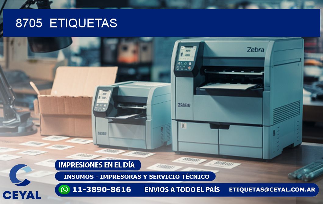8705  ETIQUETAS