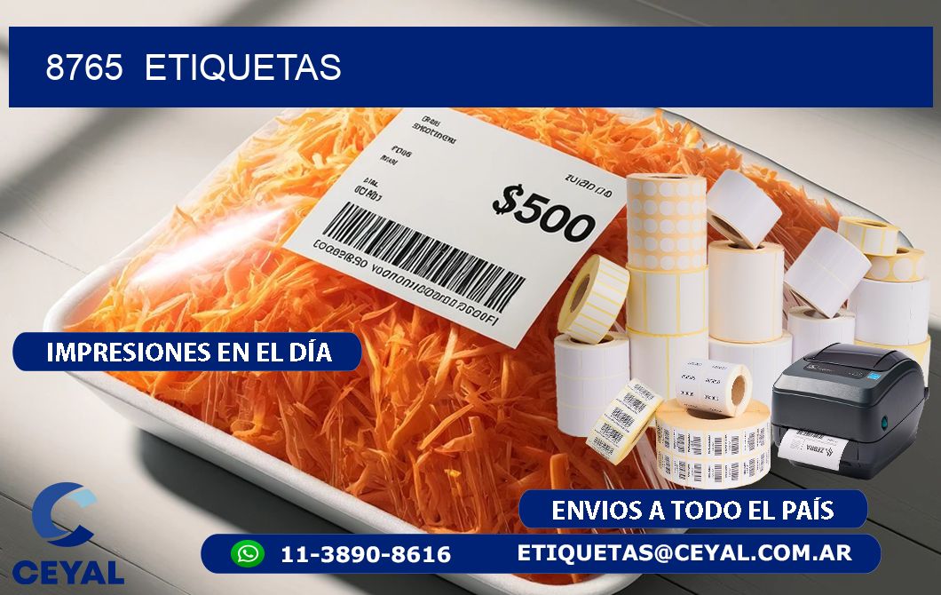 8765  ETIQUETAS