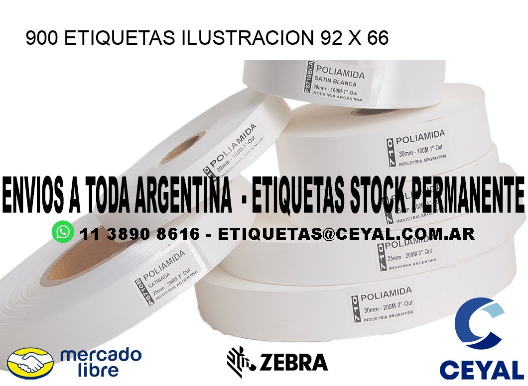 900 ETIQUETAS ILUSTRACION 92 x 66