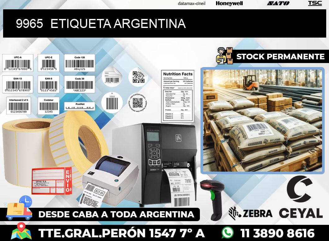 9965  ETIQUETA ARGENTINA