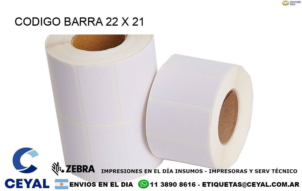 CODIGO BARRA 22 x 21