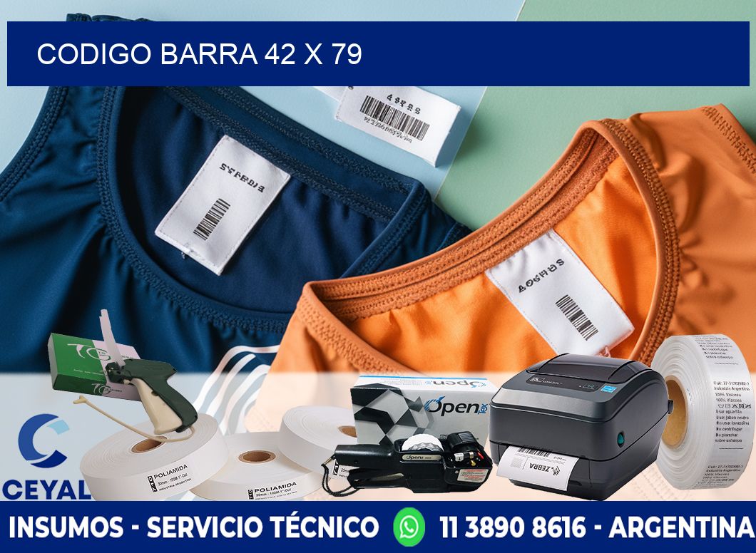 CODIGO BARRA 42 x 79