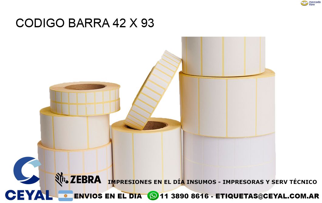 CODIGO BARRA 42 x 93