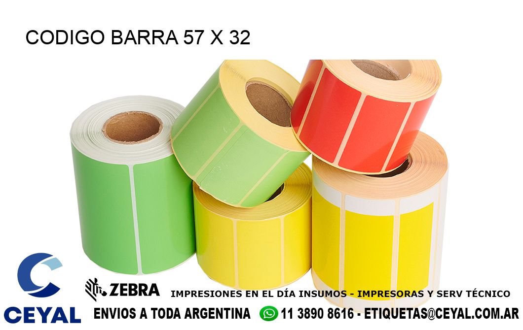 CODIGO BARRA 57 x 32