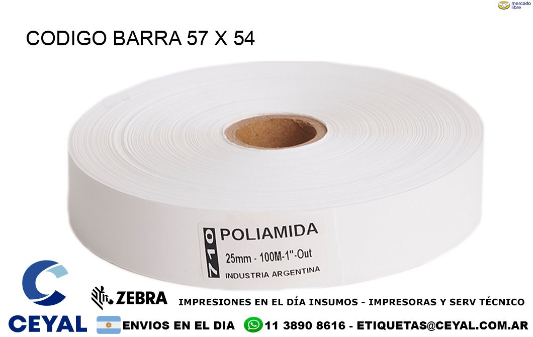 CODIGO BARRA 57 x 54