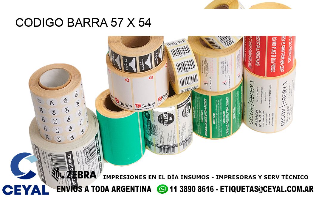 CODIGO BARRA 57 x 54