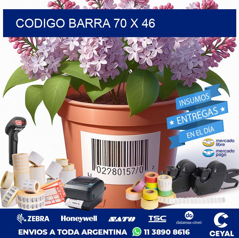 CODIGO BARRA 70 x 46