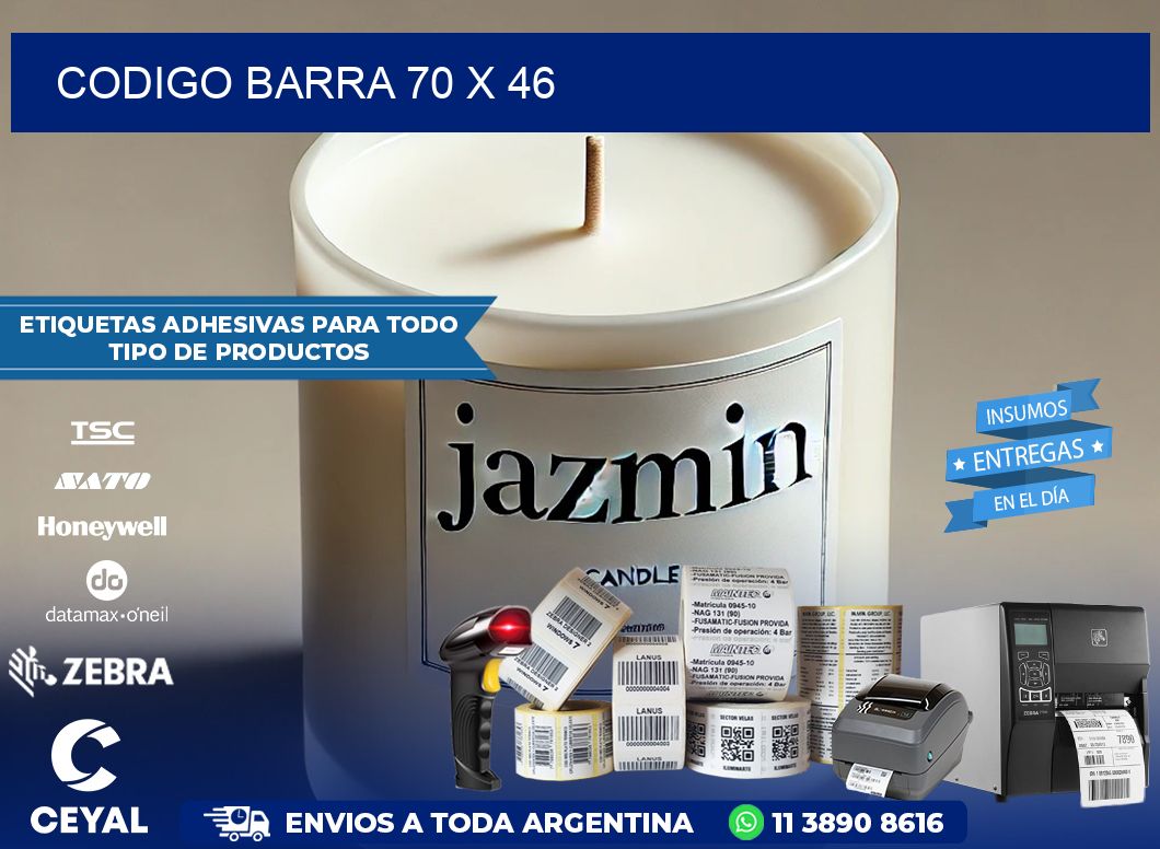 CODIGO BARRA 70 x 46