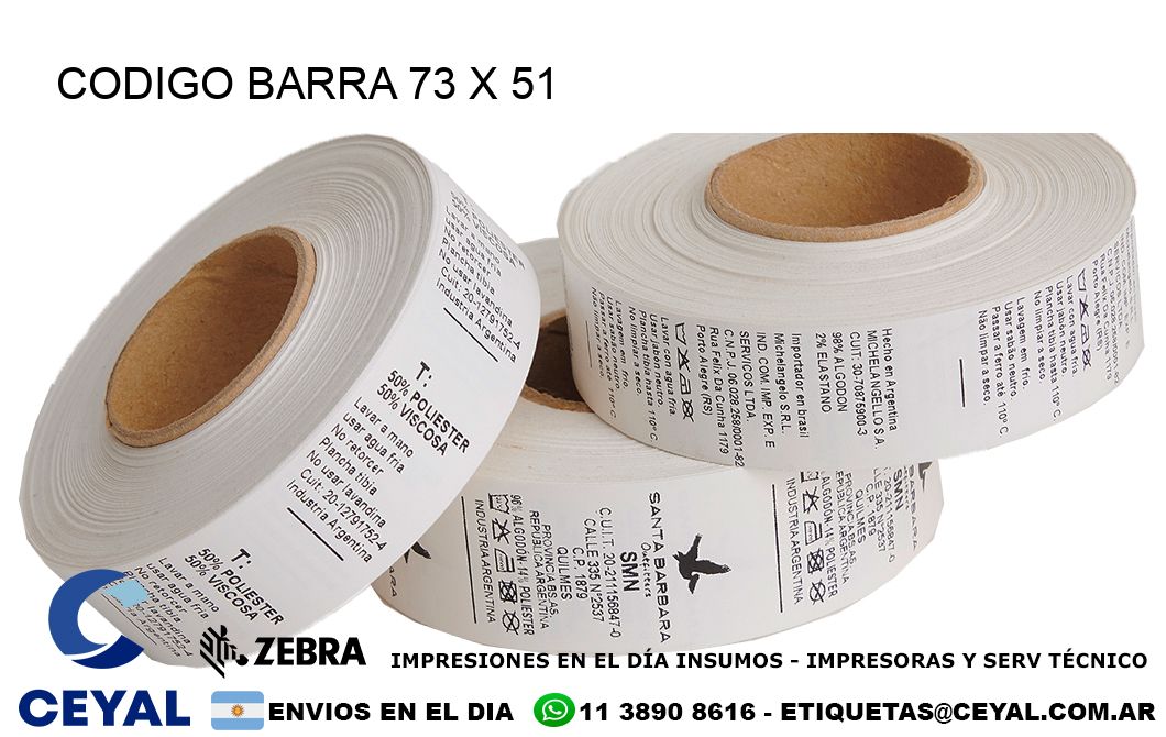CODIGO BARRA 73 x 51