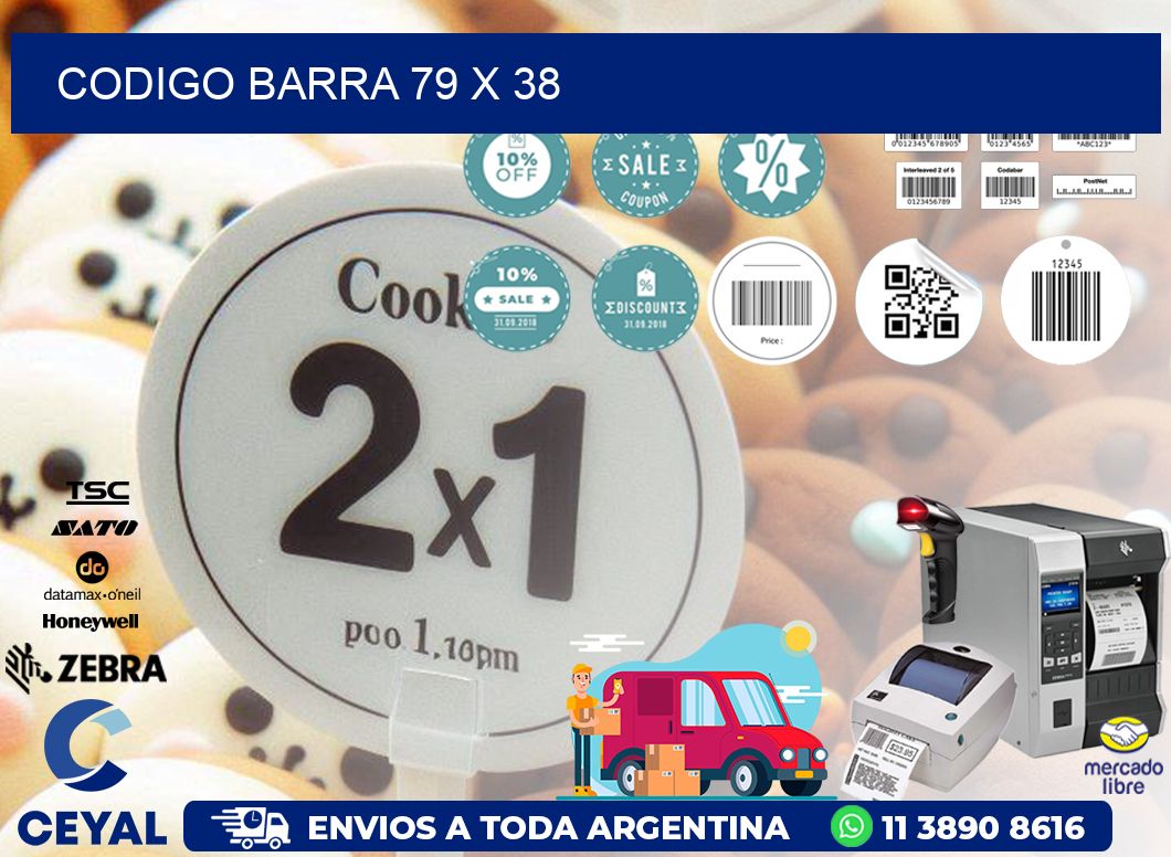 CODIGO BARRA 79 x 38