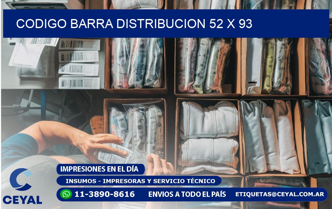 CODIGO BARRA DISTRIBUCION 52 x 93