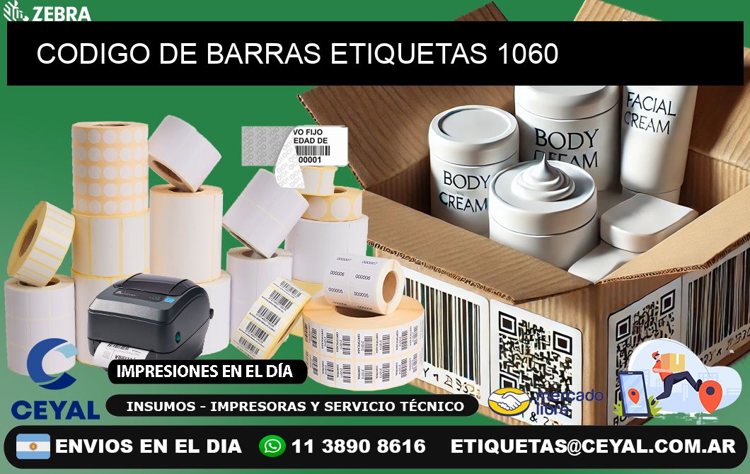 CODIGO DE BARRAS ETIQUETAS 1060