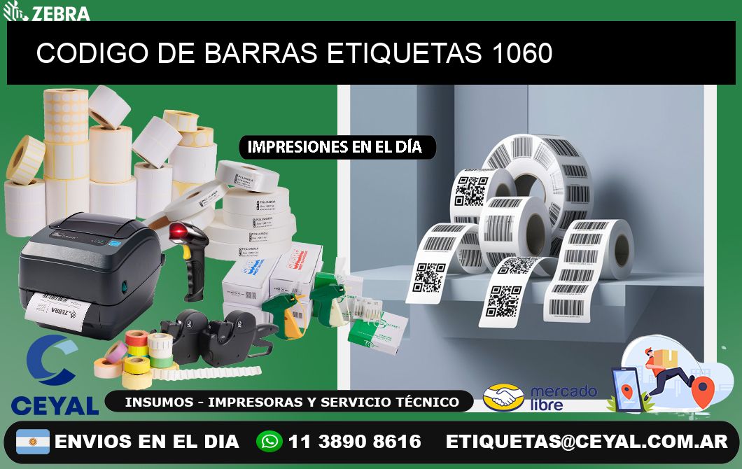 CODIGO DE BARRAS ETIQUETAS 1060