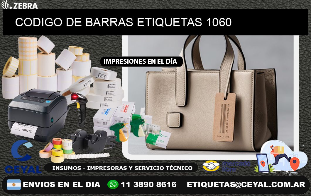 CODIGO DE BARRAS ETIQUETAS 1060