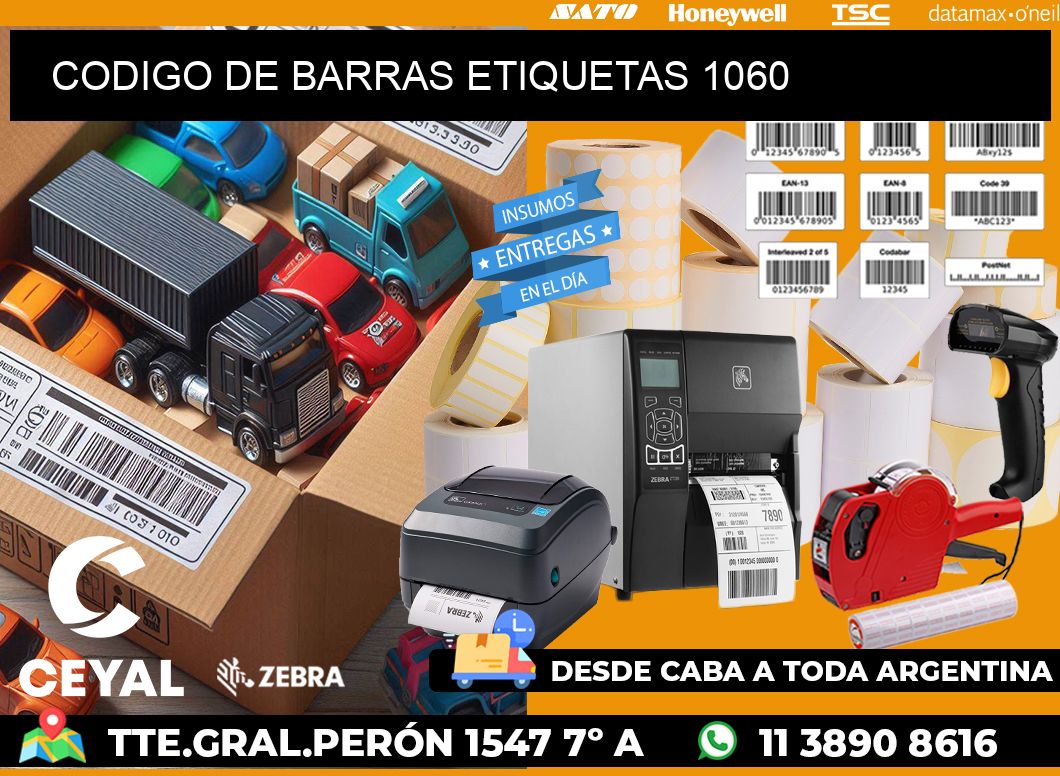 CODIGO DE BARRAS ETIQUETAS 1060