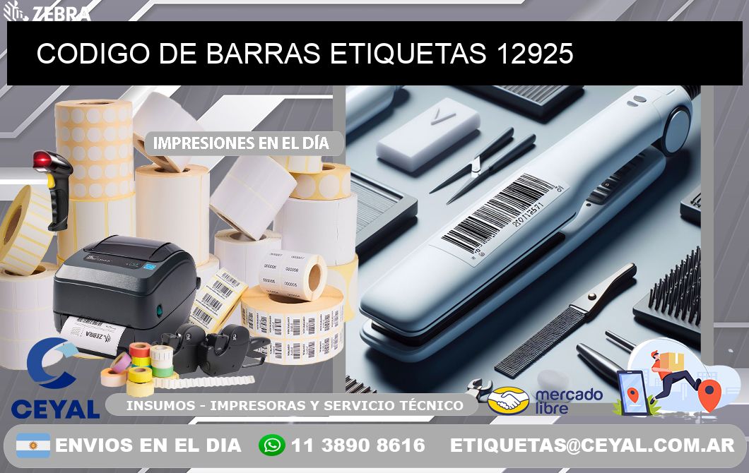 CODIGO DE BARRAS ETIQUETAS 12925