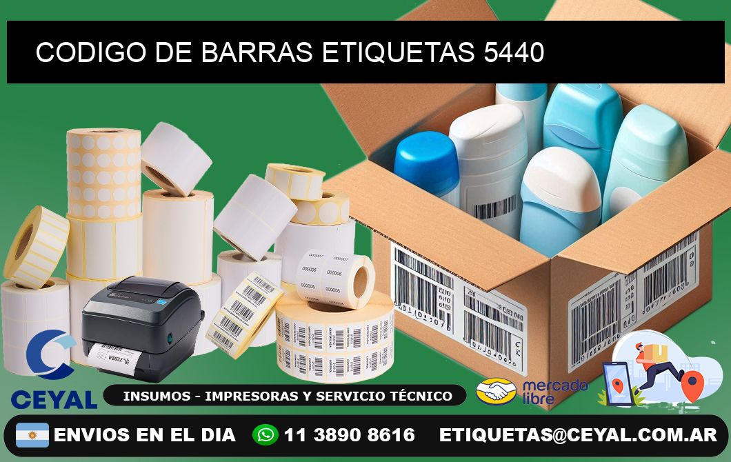CODIGO DE BARRAS ETIQUETAS 5440