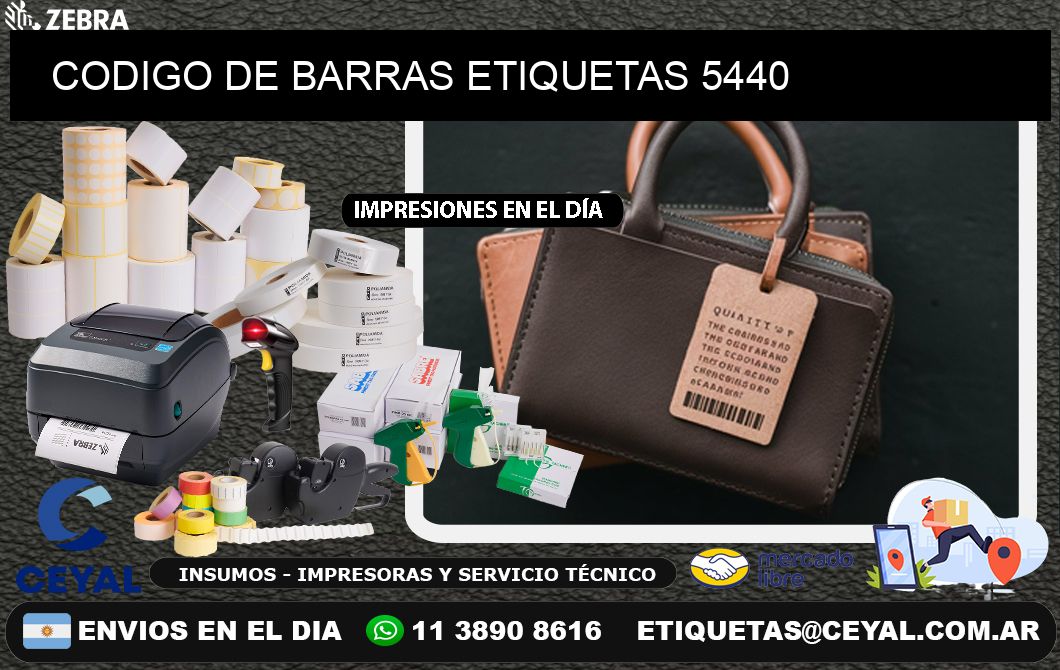 CODIGO DE BARRAS ETIQUETAS 5440