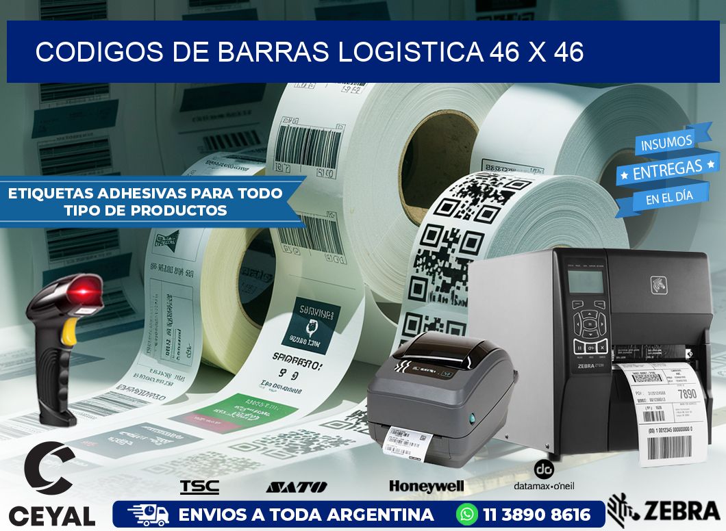 CODIGOS DE BARRAS LOGISTICA 46 x 46