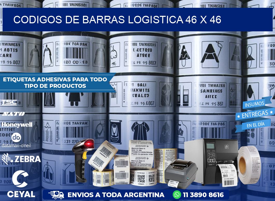 CODIGOS DE BARRAS LOGISTICA 46 x 46