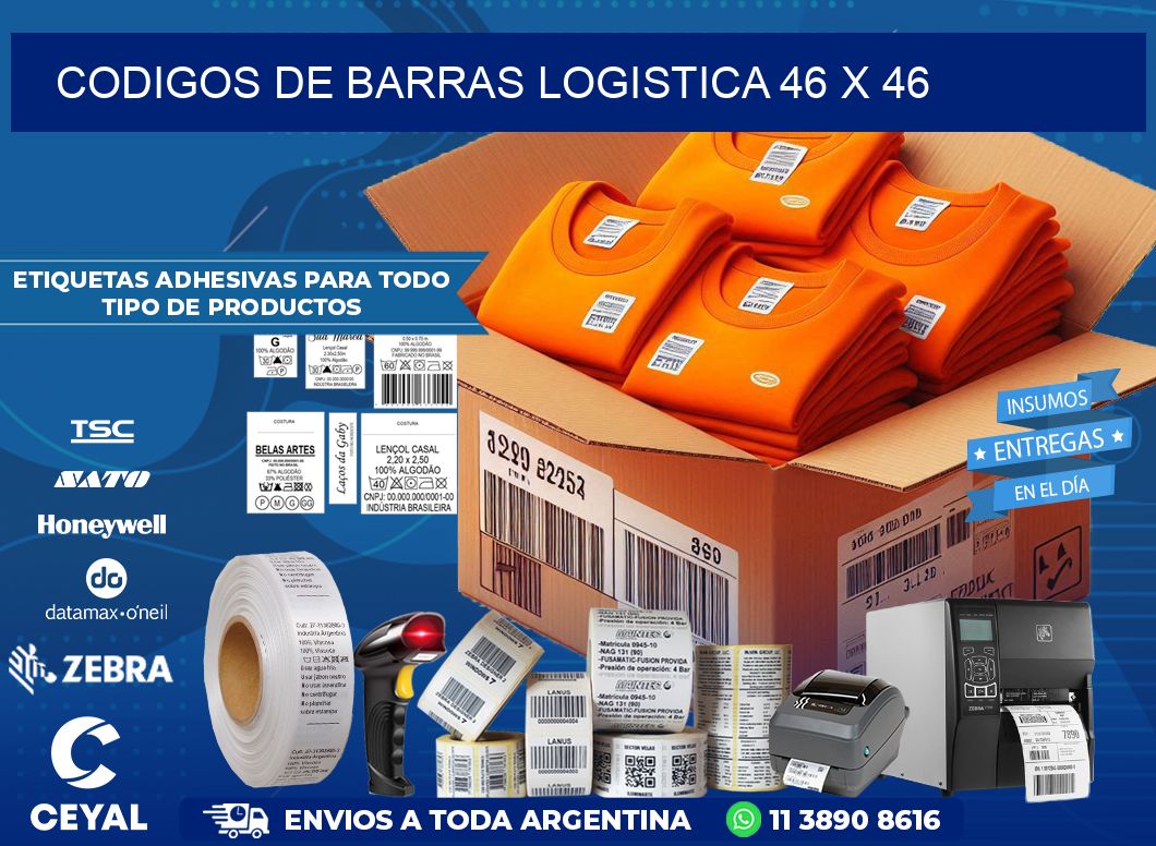 CODIGOS DE BARRAS LOGISTICA 46 x 46