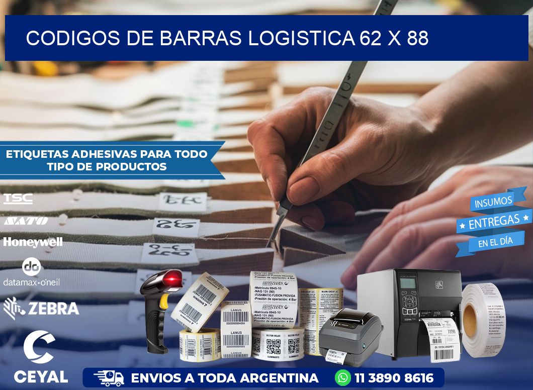 CODIGOS DE BARRAS LOGISTICA 62 x 88