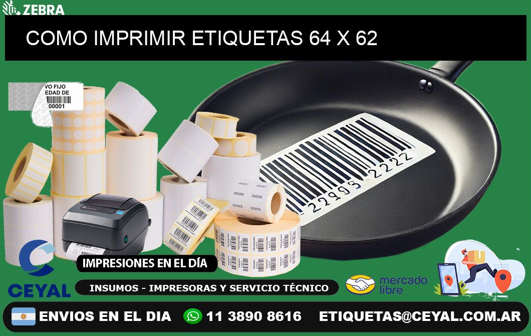 COMO IMPRIMIR ETIQUETAS 64 x 62
