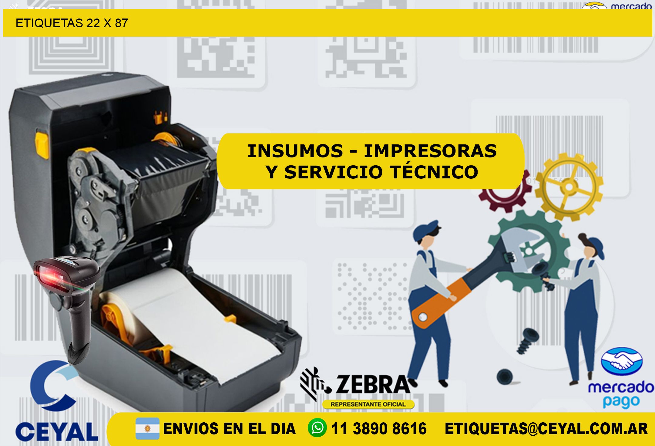 ETIQUETAS 22 x 87