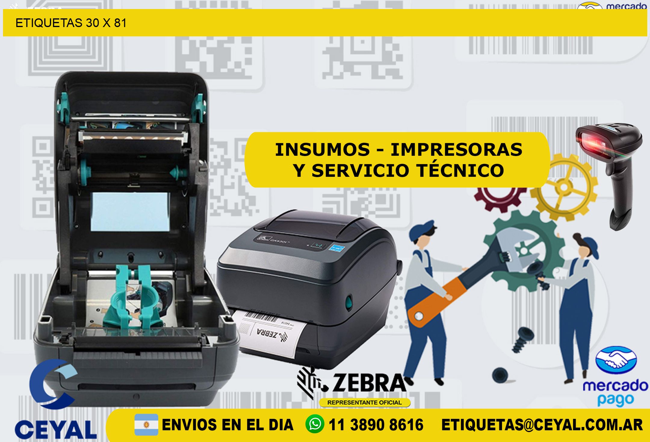 ETIQUETAS 30 x 81
