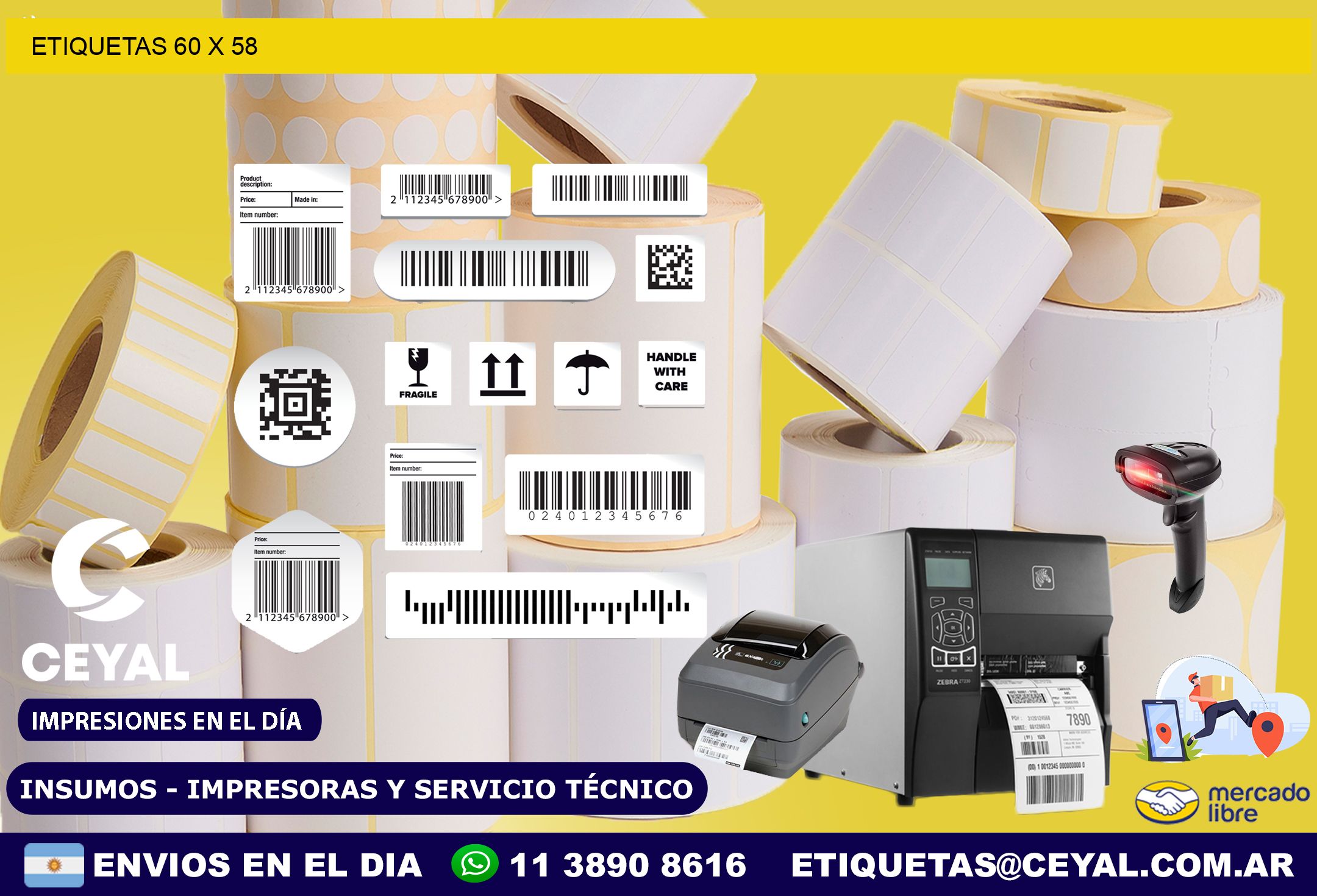 ETIQUETAS 60 x 58