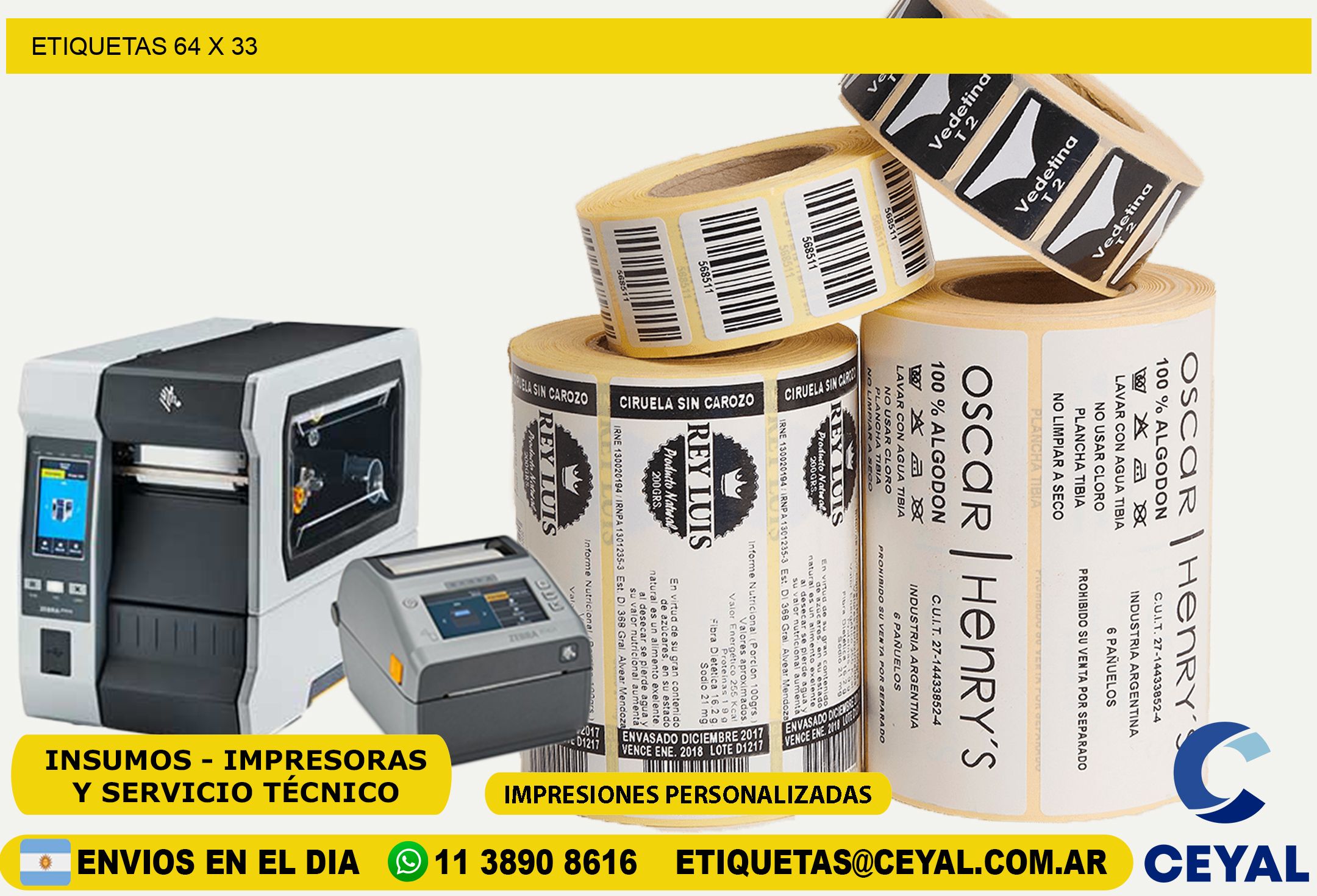 ETIQUETAS 64 x 33