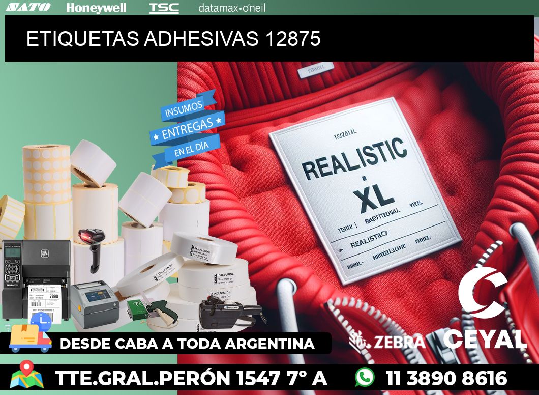ETIQUETAS ADHESIVAS 12875