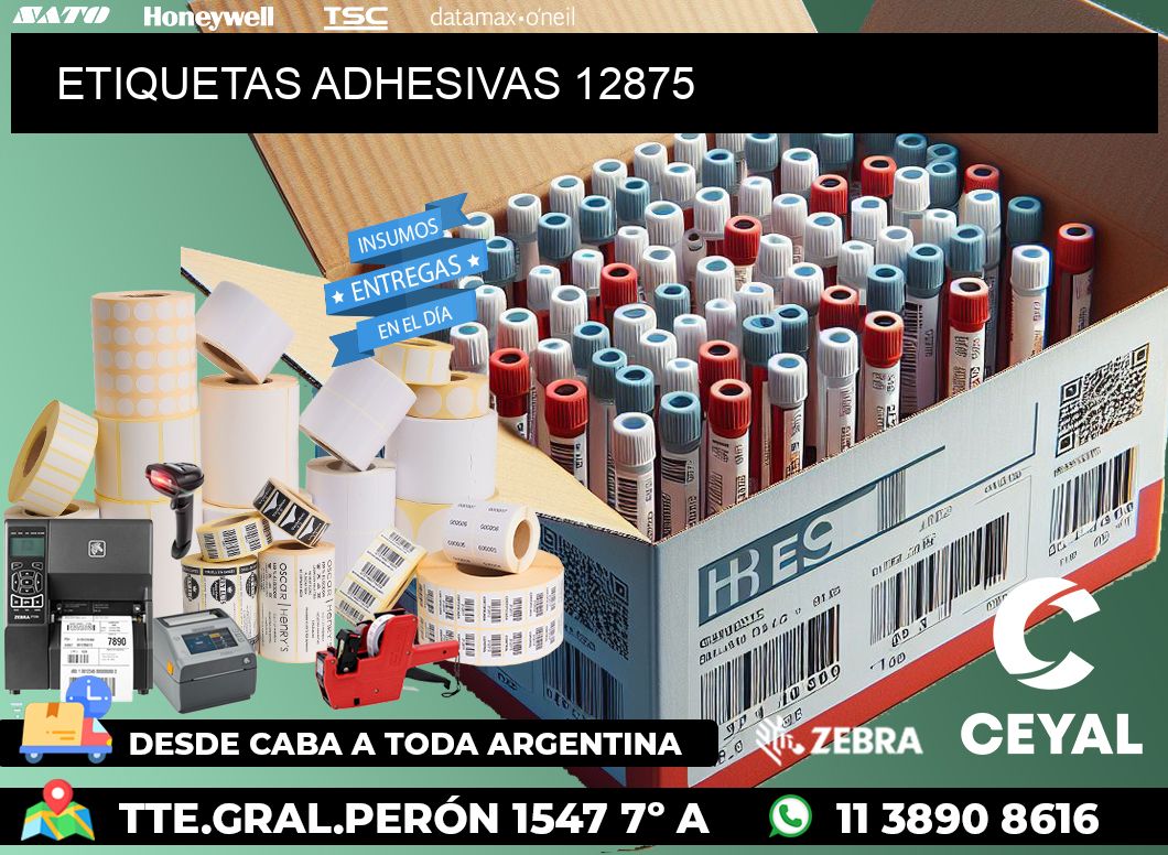 ETIQUETAS ADHESIVAS 12875