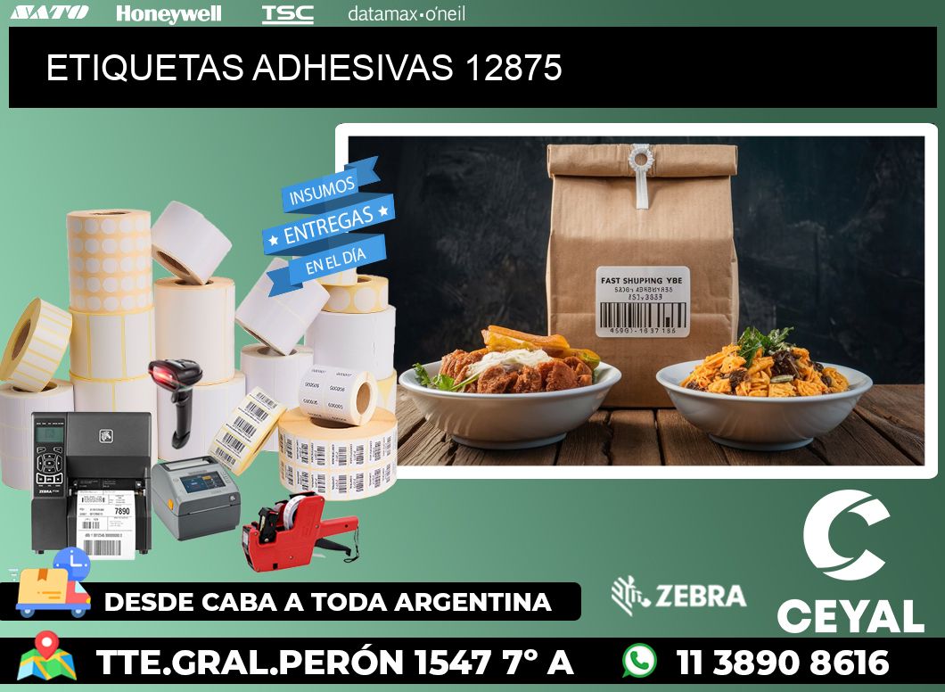 ETIQUETAS ADHESIVAS 12875