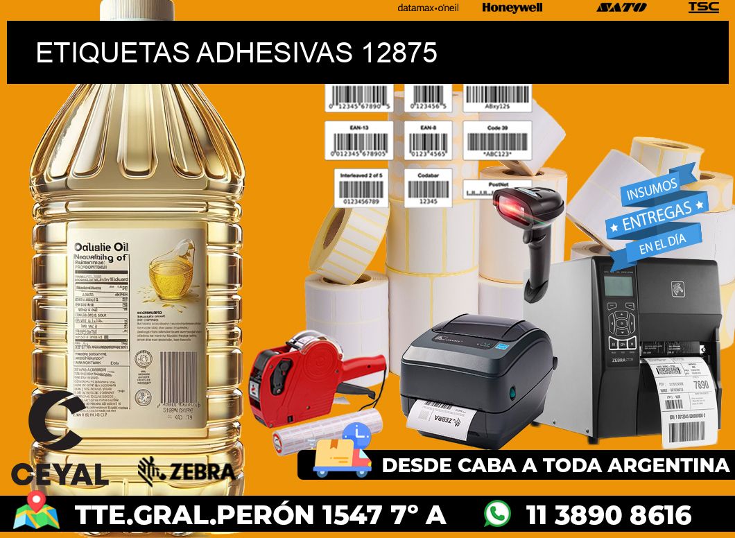 ETIQUETAS ADHESIVAS 12875