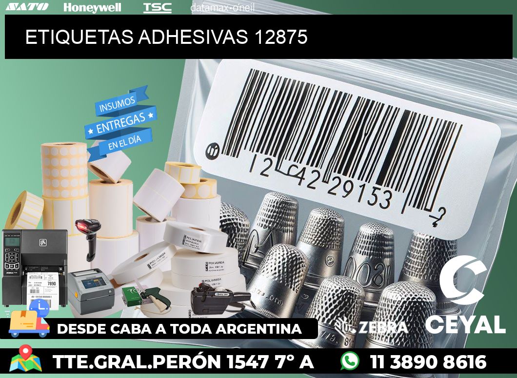 ETIQUETAS ADHESIVAS 12875