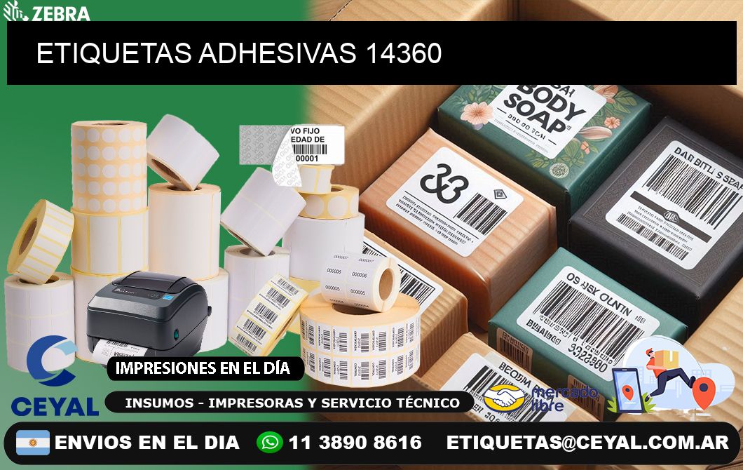 ETIQUETAS ADHESIVAS 14360