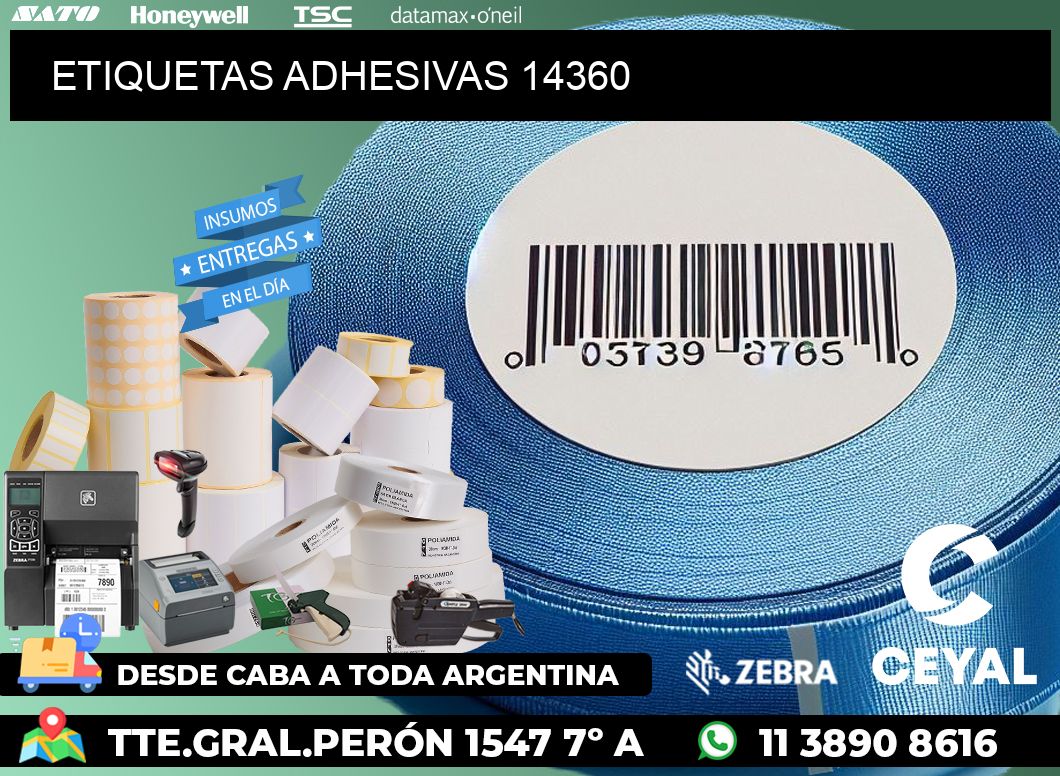 ETIQUETAS ADHESIVAS 14360
