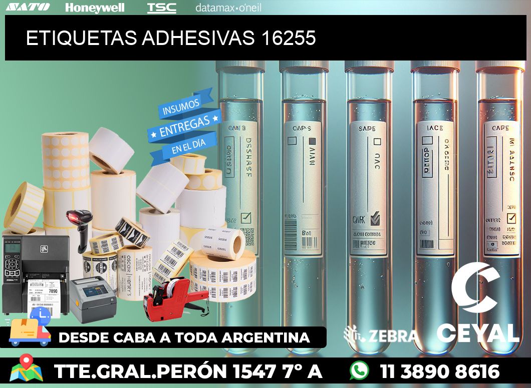 ETIQUETAS ADHESIVAS 16255