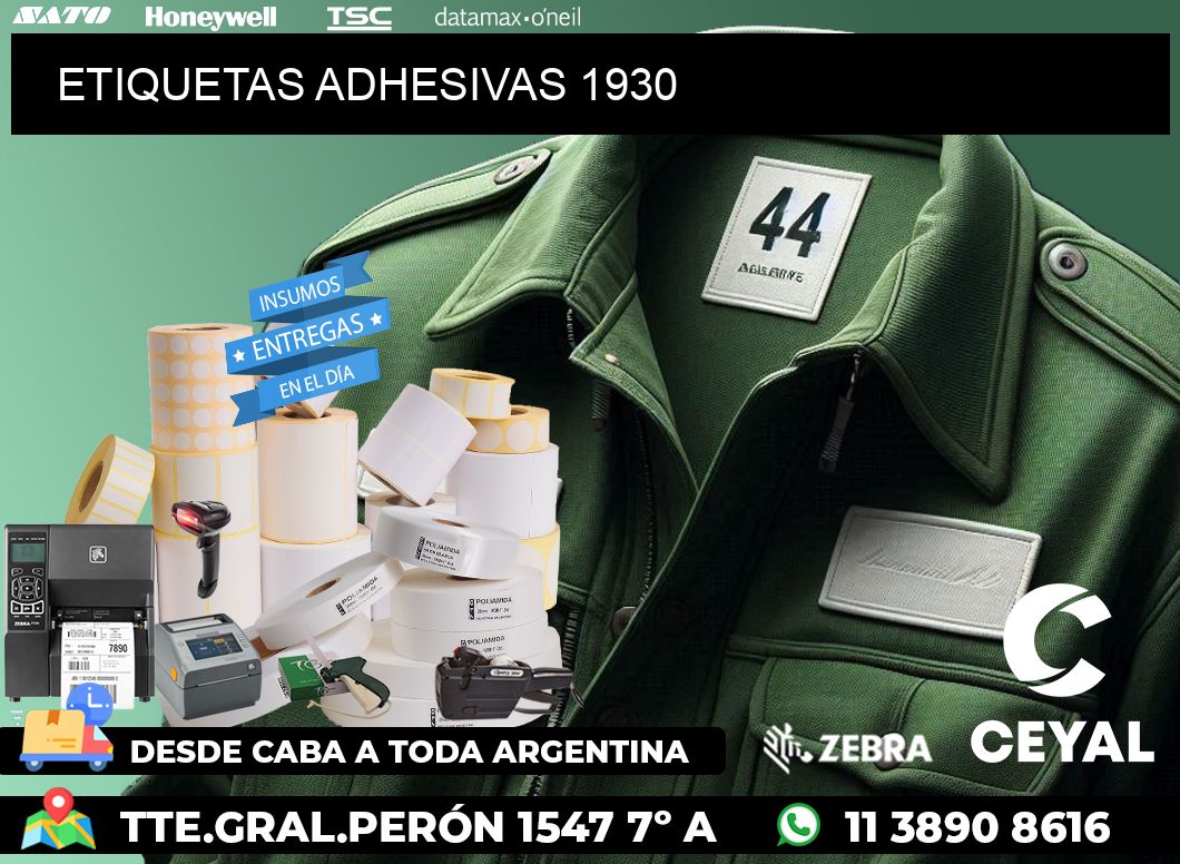 ETIQUETAS ADHESIVAS 1930