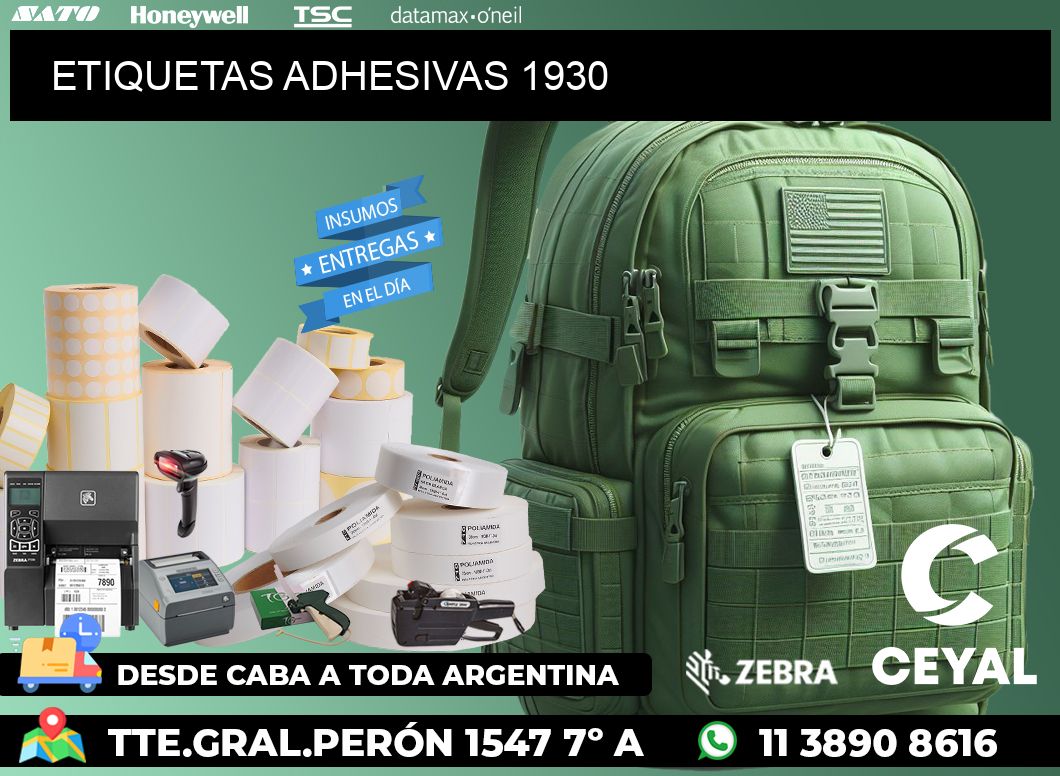 ETIQUETAS ADHESIVAS 1930