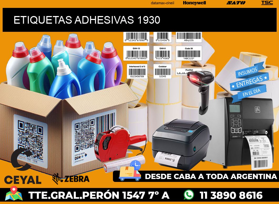 ETIQUETAS ADHESIVAS 1930