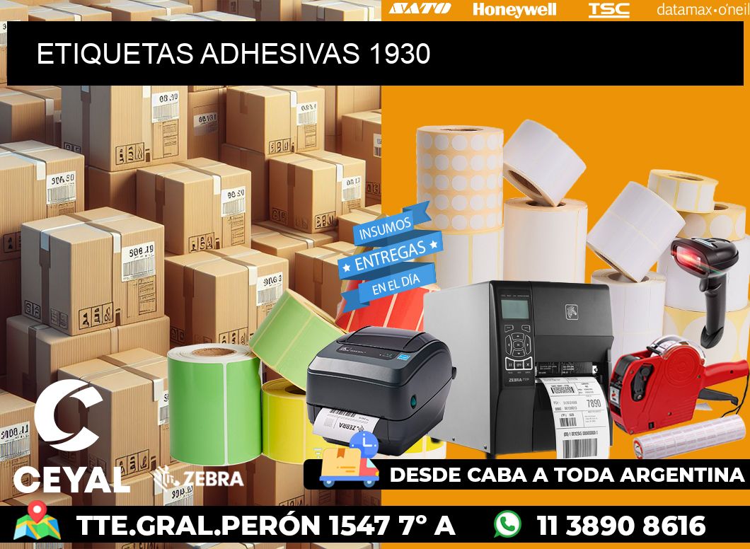 ETIQUETAS ADHESIVAS 1930