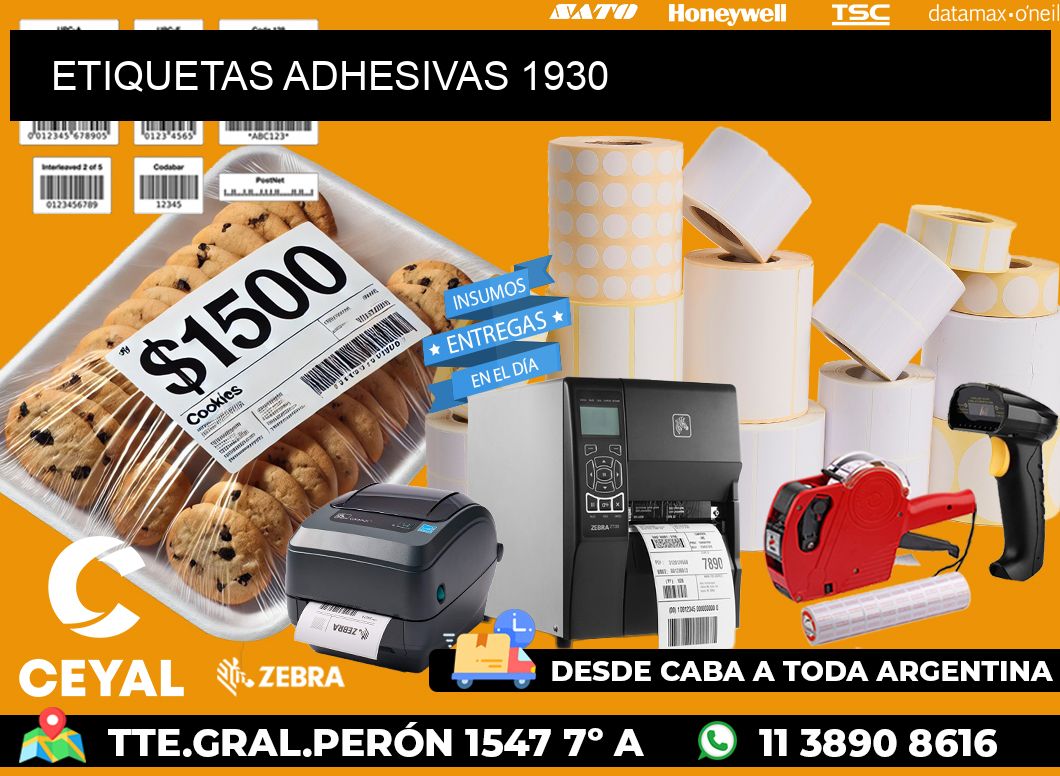 ETIQUETAS ADHESIVAS 1930