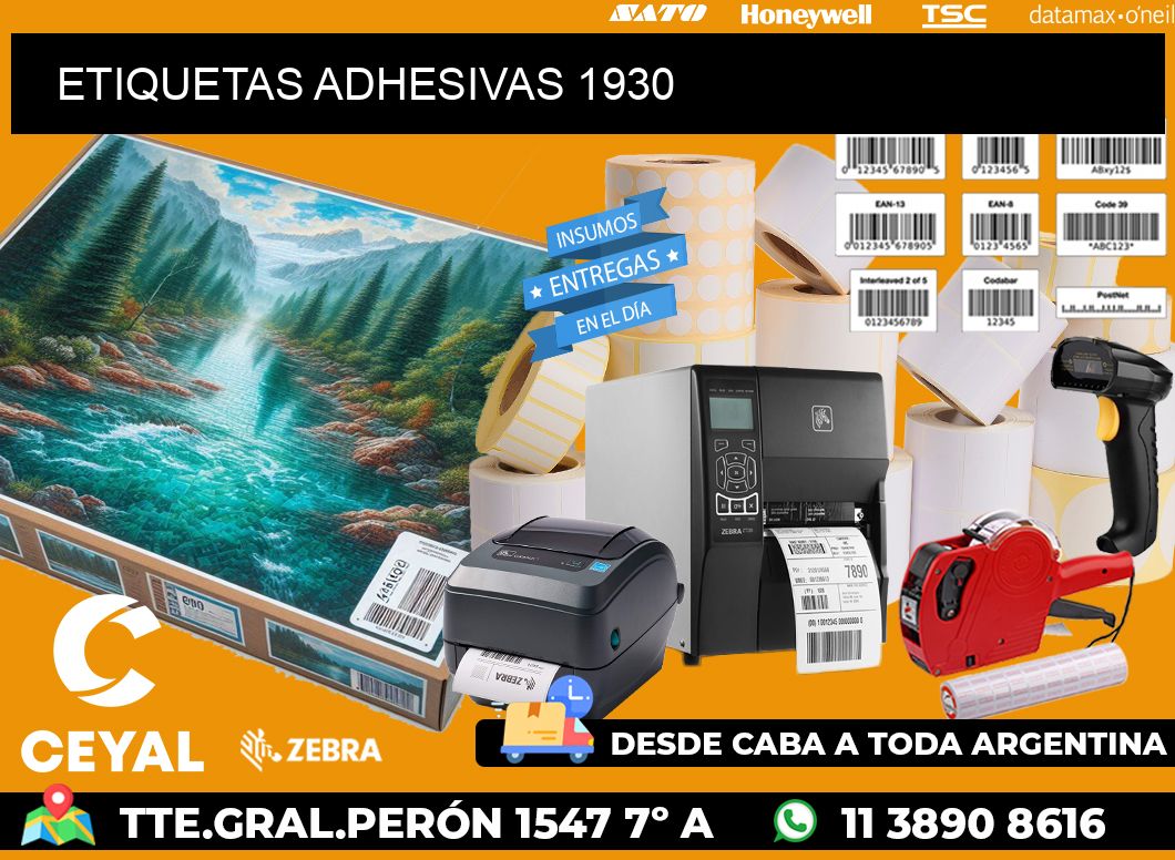 ETIQUETAS ADHESIVAS 1930