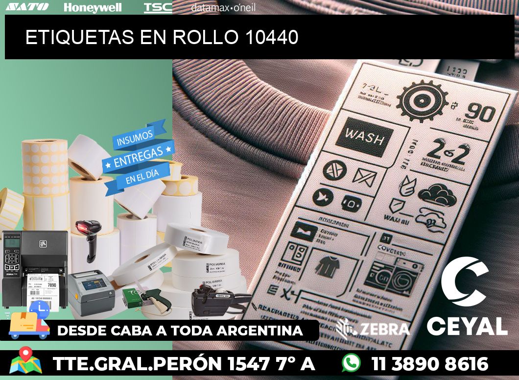 ETIQUETAS EN ROLLO 10440